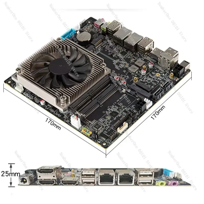 Ryzen R7 5825U/5600U/5800H Ultra thin AMD17*17 mini itx motherboard all-in-one industrial control NAS motherboard