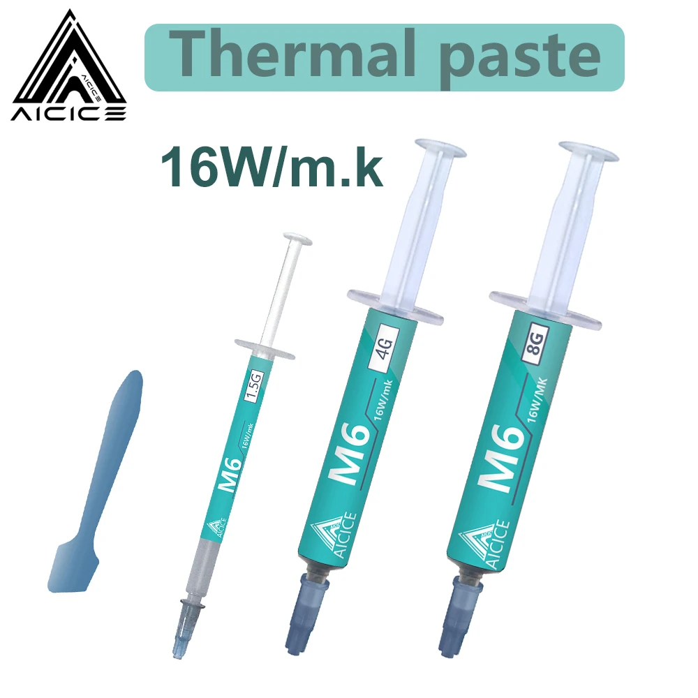 

Heat Dissipation Paste for Computer Graphics Card 16W High Thermal Conductivity New High-Temperature Resistance Silicon paste.