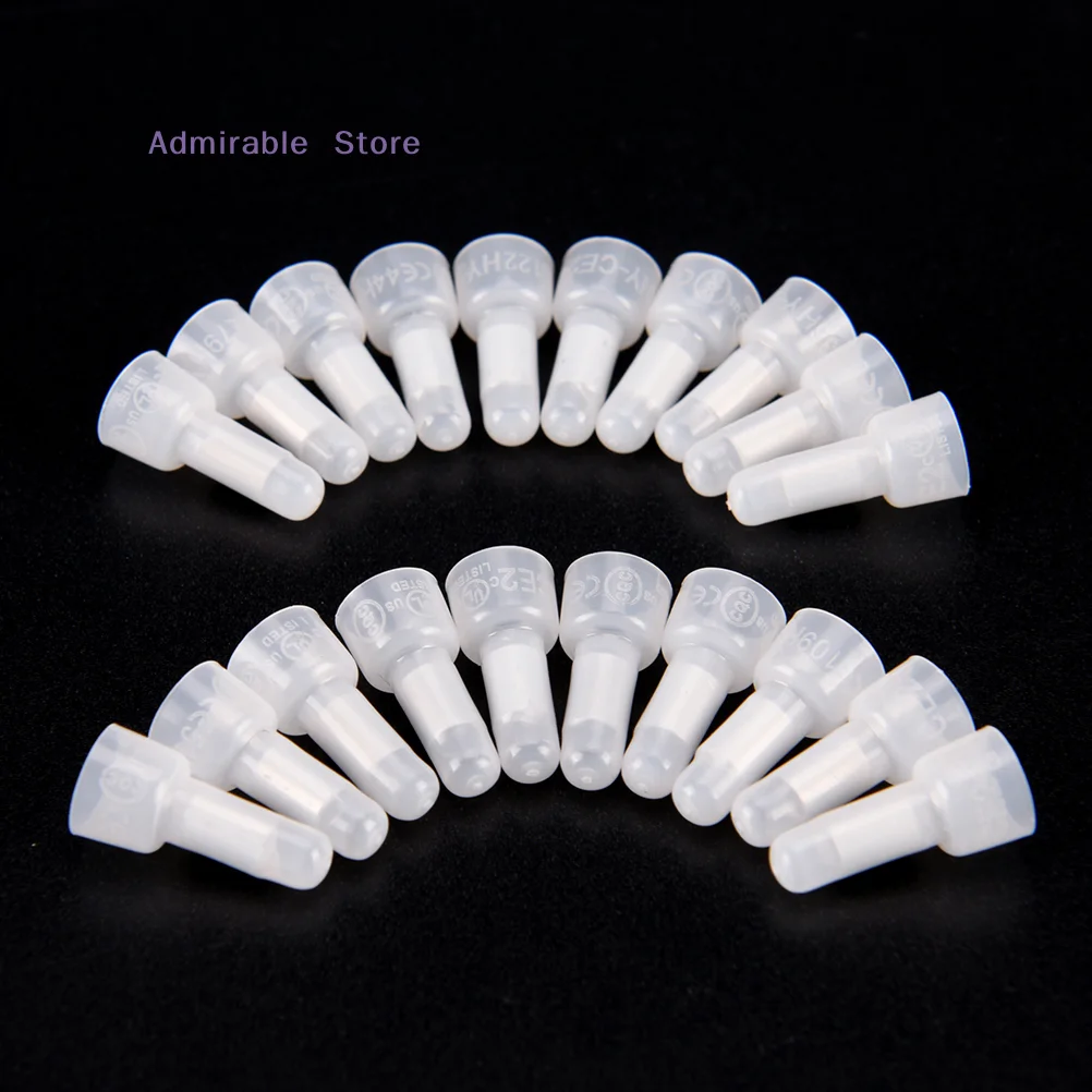 [W]1000pcs Durable CE2X Closed-End Wire Connectors Crimp Terminals Cap for Electrical