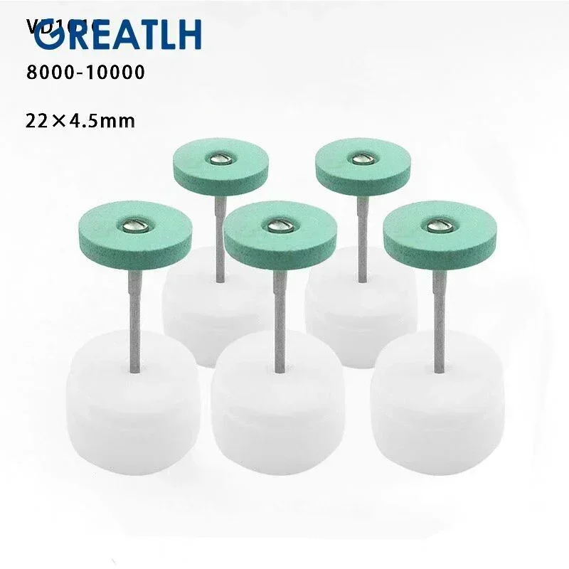 5PCS Ceramic Diamond Polishing Head Dental Lab Ceramic Diamond Grinder Zirconia Porcelain Polish