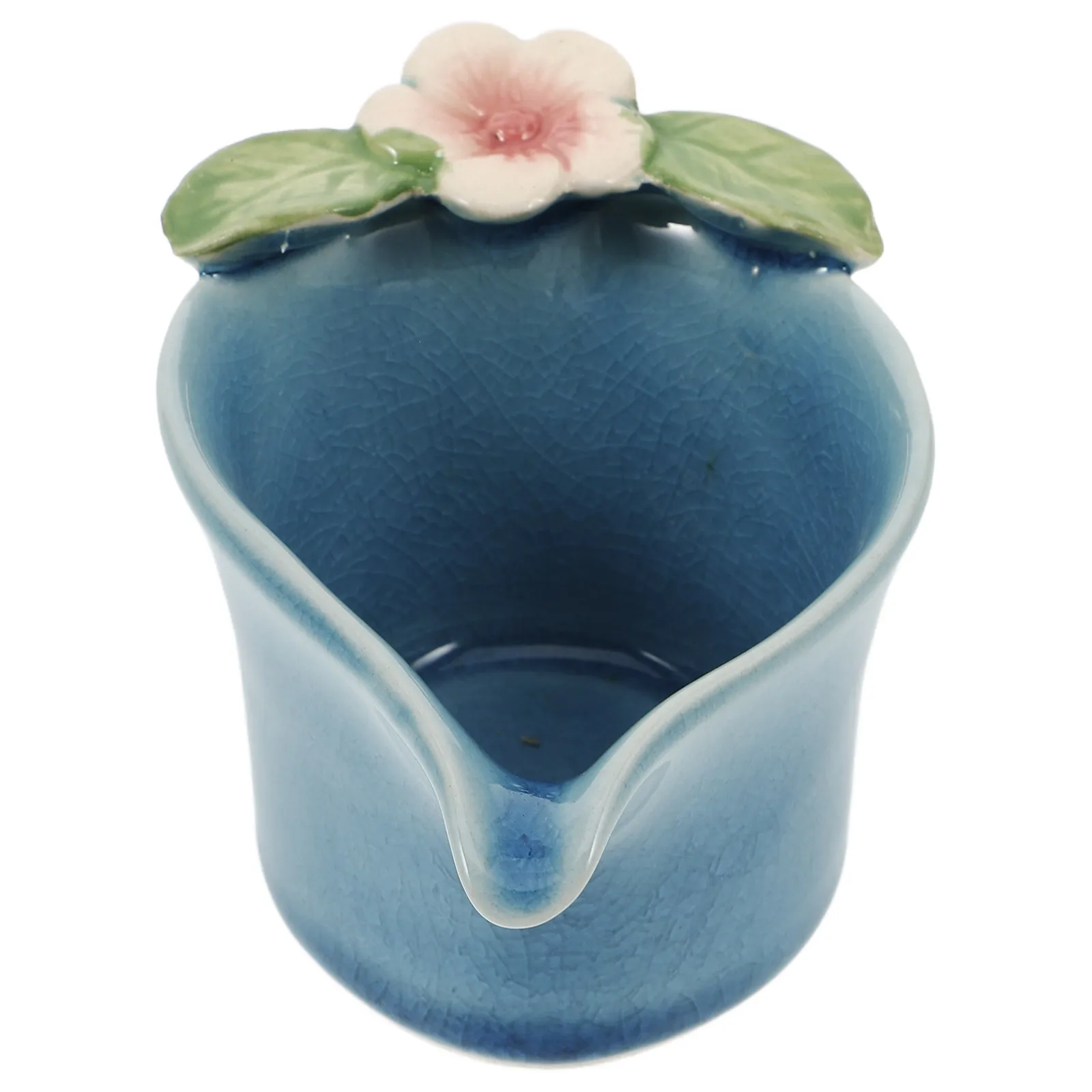 Thai Ceramic Essential Oil Mixing Bowl Blue Elegant Spa Bowl for Facial Massage Aroma Oil Blending Beauty Salon Cream Dish