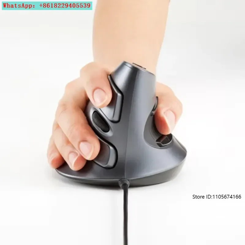 Sanwa USB Vertical Wired Mouse ERG5 Ergonomic Upright Grip Creative Health Wired version
