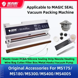 MAGIC SEAL akcesoria do maszyn do pakowania próżniowego dla MS175 MS180 MS400 MS300 MS4005 plastikowa pokrywa PCBA ogrzewanie zgrzewanie haki druciane