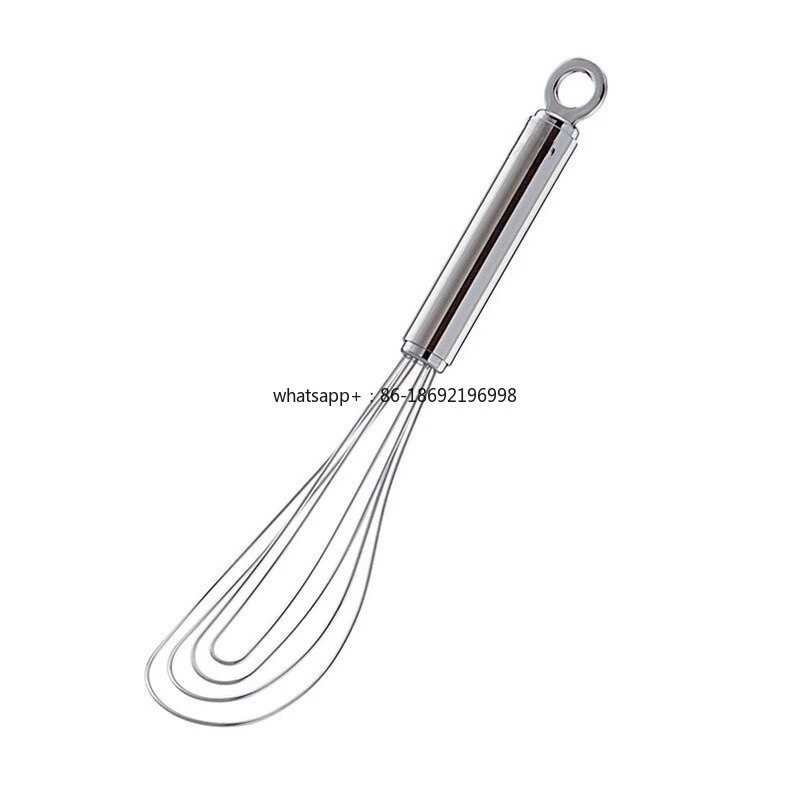 18/10 Stainless Steel Silicone Egg Beater Mixer High Temperature Resistant Non-stick Pan Mixer