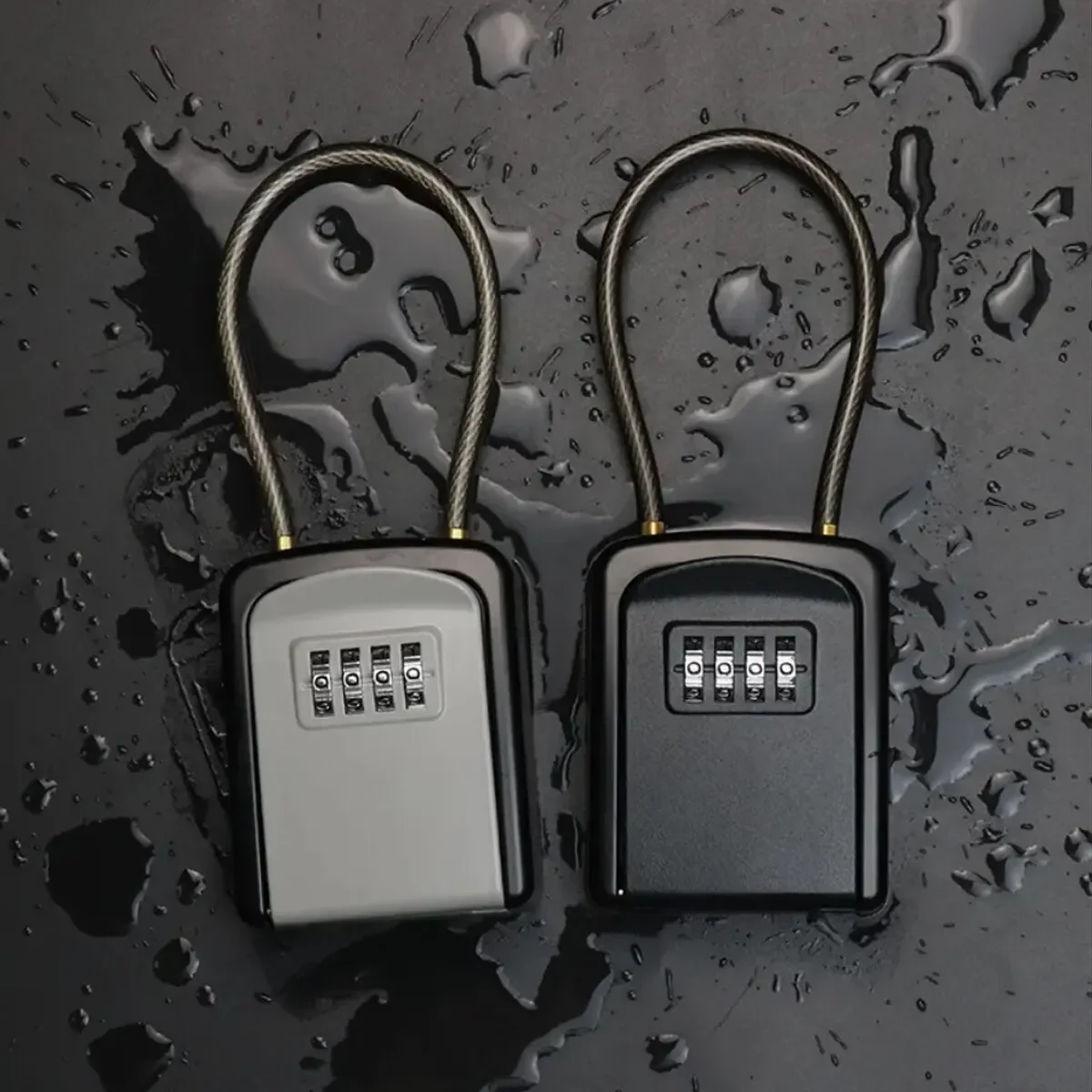 

Waterproof High Quality Portable Key Lock Box for Outside and Inside Realtor Lockbox for House Keys Combination Key Hiders