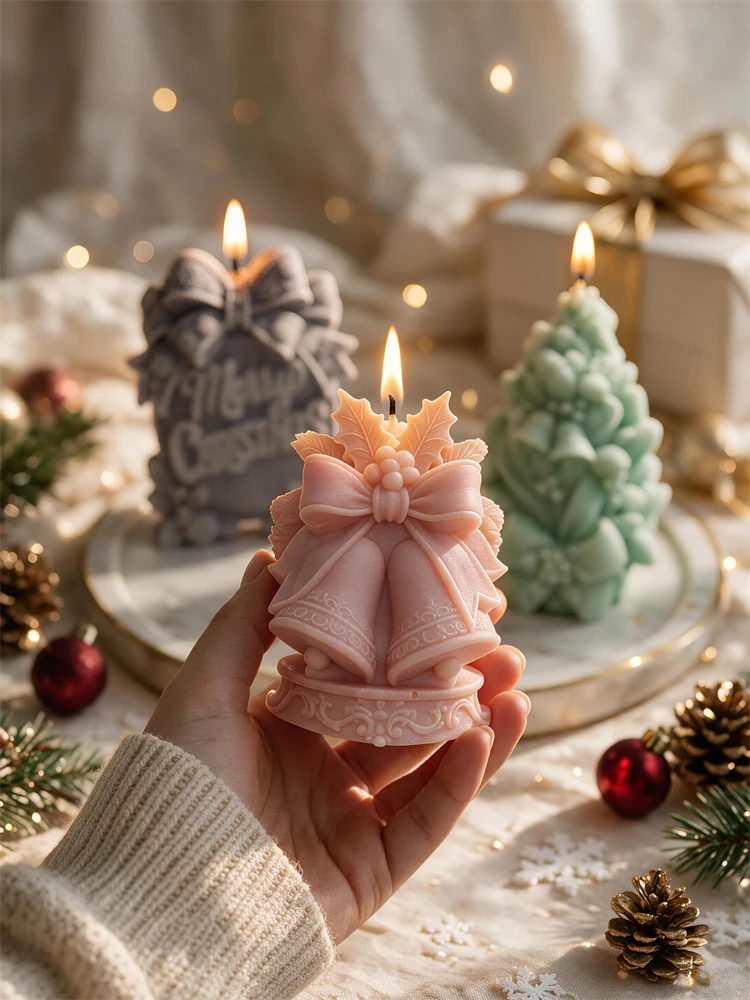 Christmas Bells With Ribbon Ca - Candle Making Soy Wax 评论和价格