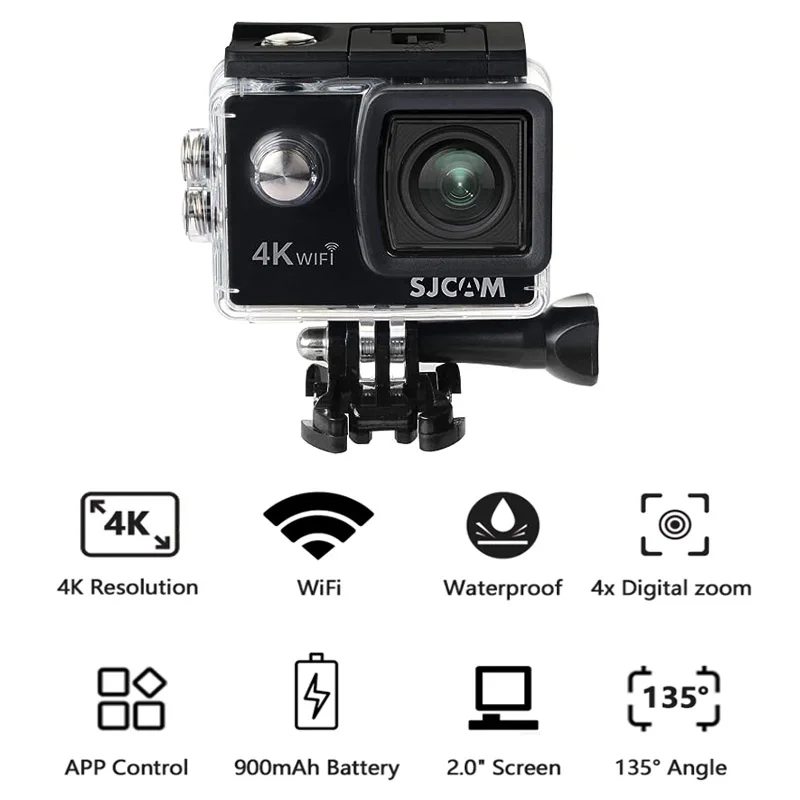 SJCAM SJ4000 AIR 4K Action Camera 30FPS WIFI 4x Digital Zoom Waterproof Underwater DV Camera Sports Vlog Video Cameras