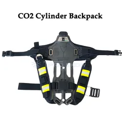 Mobile DJ Back Pack CO2 Cylinder Tank Backpack Holder Only For Stage Party Show CO2 Gun Handheld LED Pistol RGB Fog Jet Machine