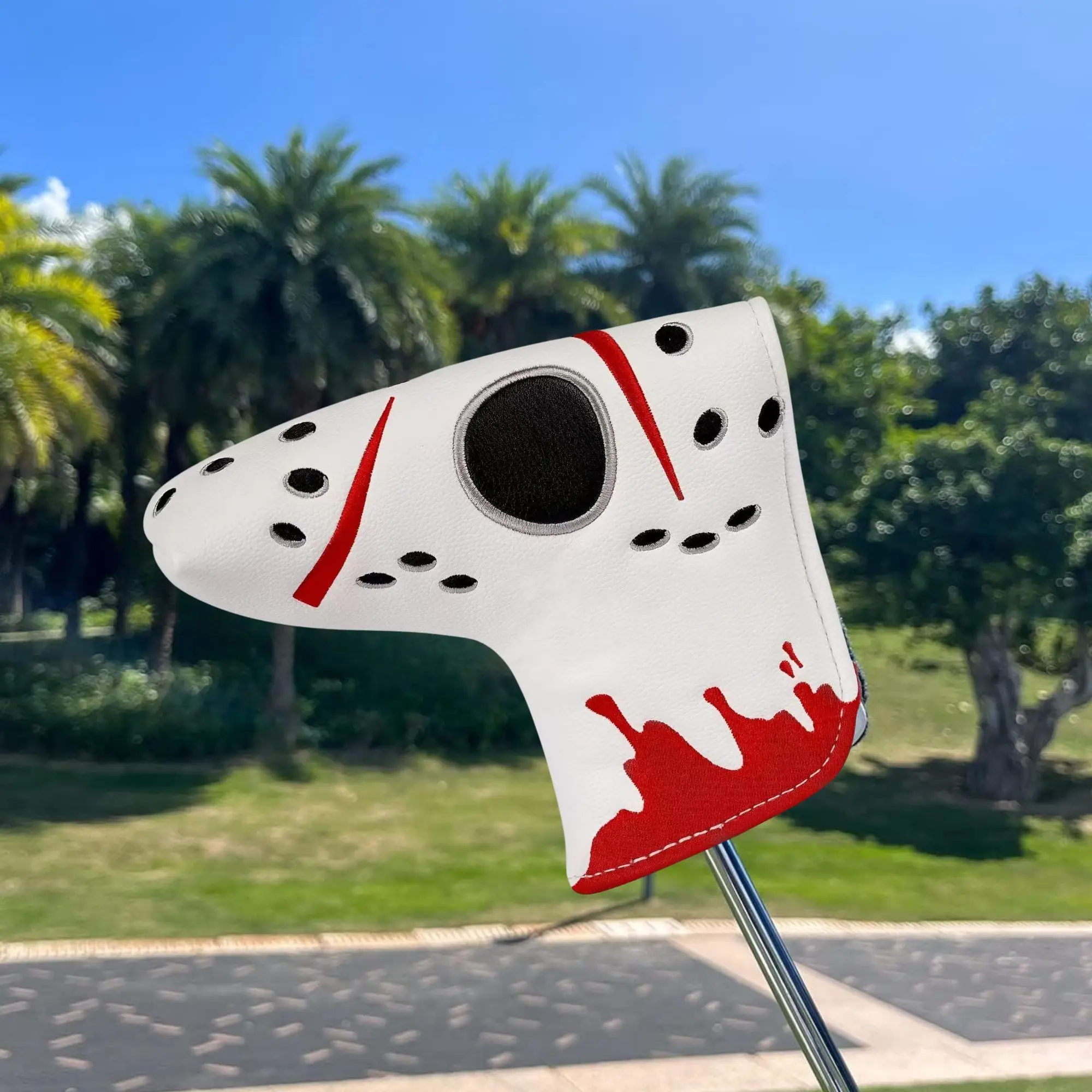 

Чехлы для клюшек Хоккейная маска вратаря Чехол для клюшки для гольфа Крышка для клюшки с лезвием Чехол для клюшки для гольфа Чехол для клюшки из искусственной кожи с молотком