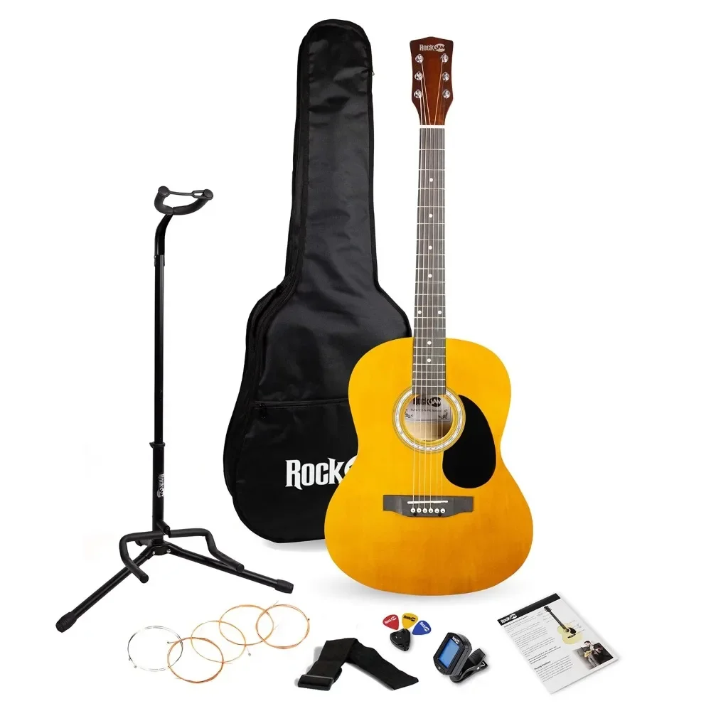 

Classical Guitar Bag Natural Full-Size Dreadnought Acoustic Guitar Kit with Guitar Tuner Professional Free Shipping Ukulele Bass