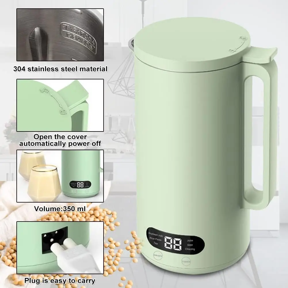 Mini Soybean Milk Machine Nut Grain Extractor Electric Mixer Free Filter Juicer Rice Paste Machine Home Portable Wall Breaker