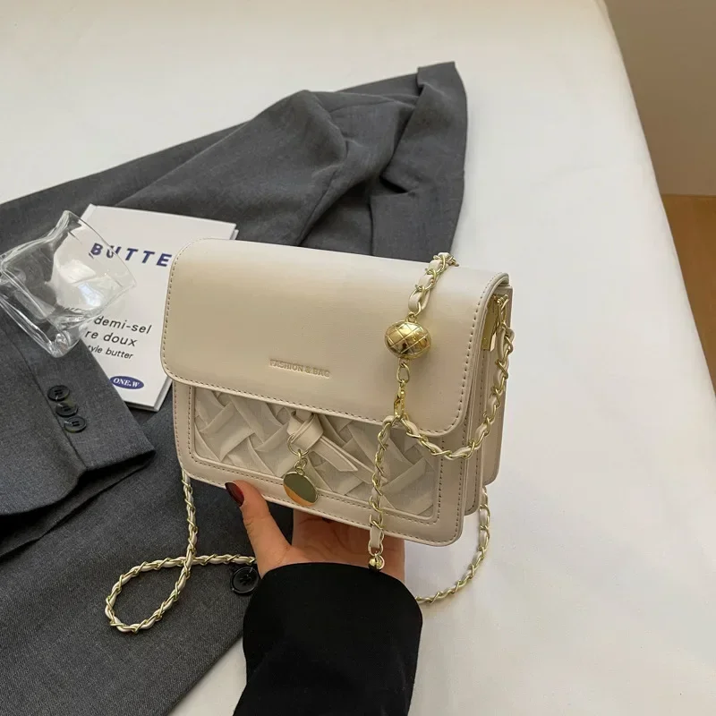 

2025 Women's New Spring-Summer Trendy Square Messenger Bag - Chain Strap Multi-Function Shoulder Bag for Summer Essentials