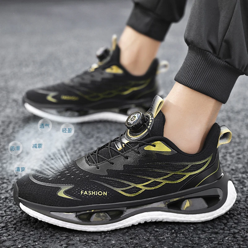 

Street Trendy Blade Dad Sneakers Men's High-Top Functional Style Shoes Daily Streetwear Sports Casual Shoes