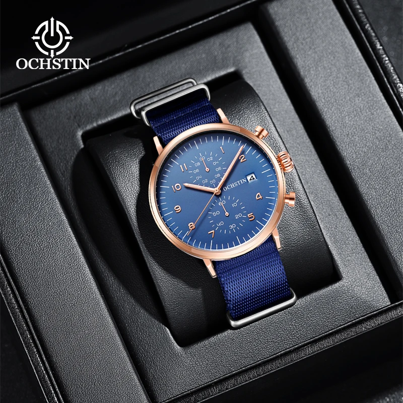 

Hot models OCHSTIN 2024 personalized trend creative nylon series men's watches multifunction quartz movement men's quartz watche