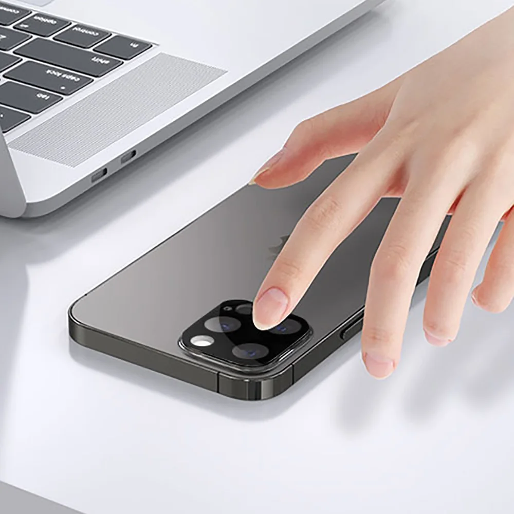 5 SZTUK Czarne Szkło Hartowane na Tylną Kamerę do iPhone 17Pro 17 Pro Max 17 Air 16 15 14 Plus 13 12 11 Mini Osłony Ochronne na Aparat