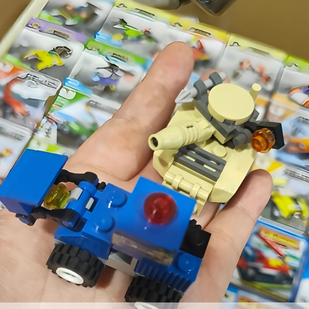 Military Mystery Box Building Blocks Construction Vehicles Engineering Toys for Boys Clearance Sale STEM Educational DIY Kit