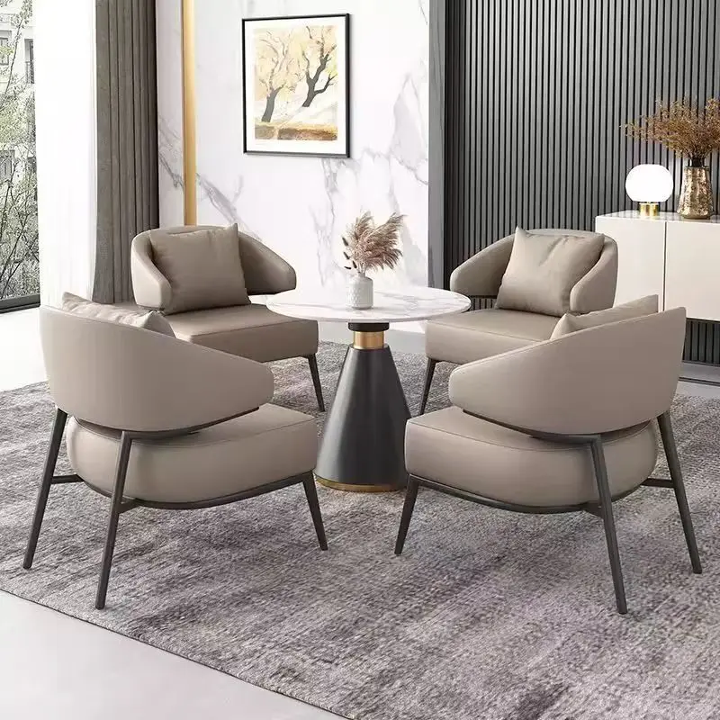 

Office Sofa Coffee Table Combination Simple Modern Business Meeting Resting Area Reception Room Apartment