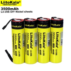 4PCS LiitoKala Lii-35S 18650 3.7V 3500mAh High Capacity Rechargeable Lithium Battery DIY Nickel