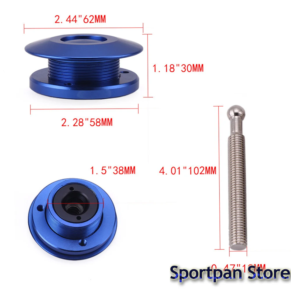 2Pcs 62mm/2.44