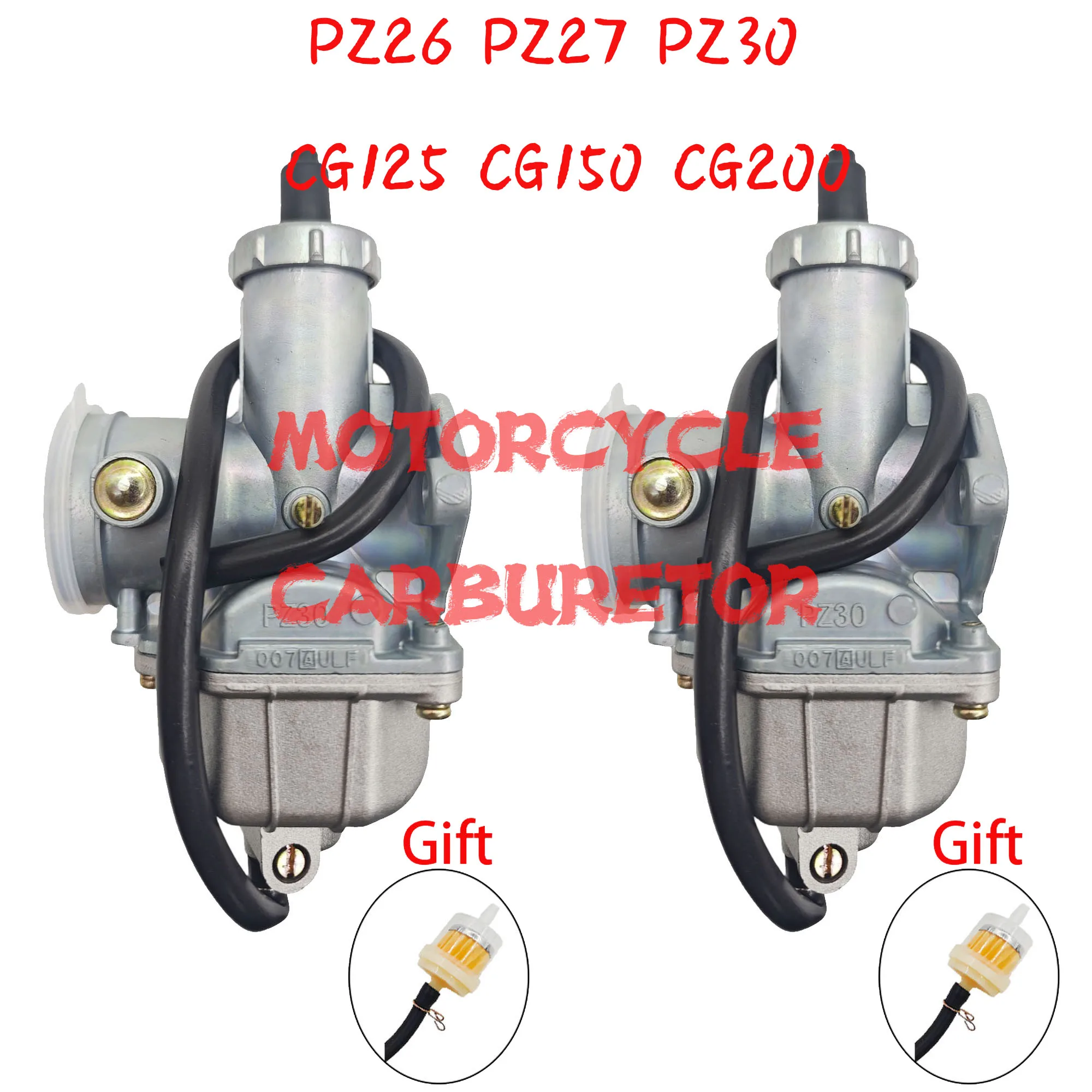 

Motorcycle PZ30 PZ27 PZ26 Carburetor For Hond ATV Dirt Bike Scooter Pit Bike Go-kart Carb Replacement 4 Stroke 26 27 30 MM Carb