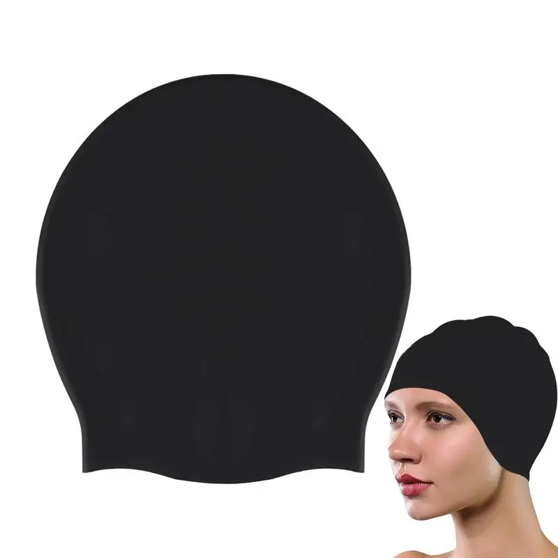 

Силиконовая шапка для плавания силиконовая Нескользящая плавательная шапка мягкие эластичные принадлежности для плавания многофункциональная плавательная шапка для длинных волос