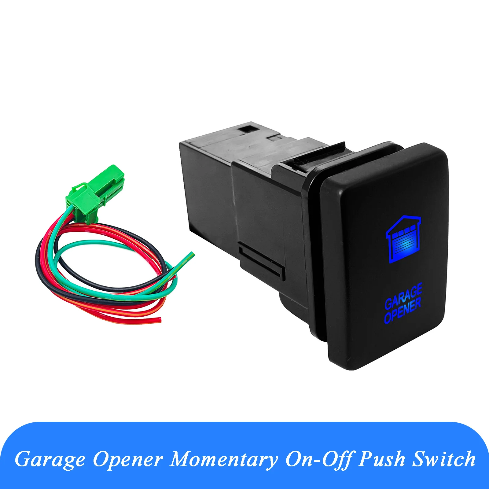 12V Blau Led OEM Momentary (AUF) AUS-Schalter GARAGE OPENER für Toyota Prado 150 200 Hilux