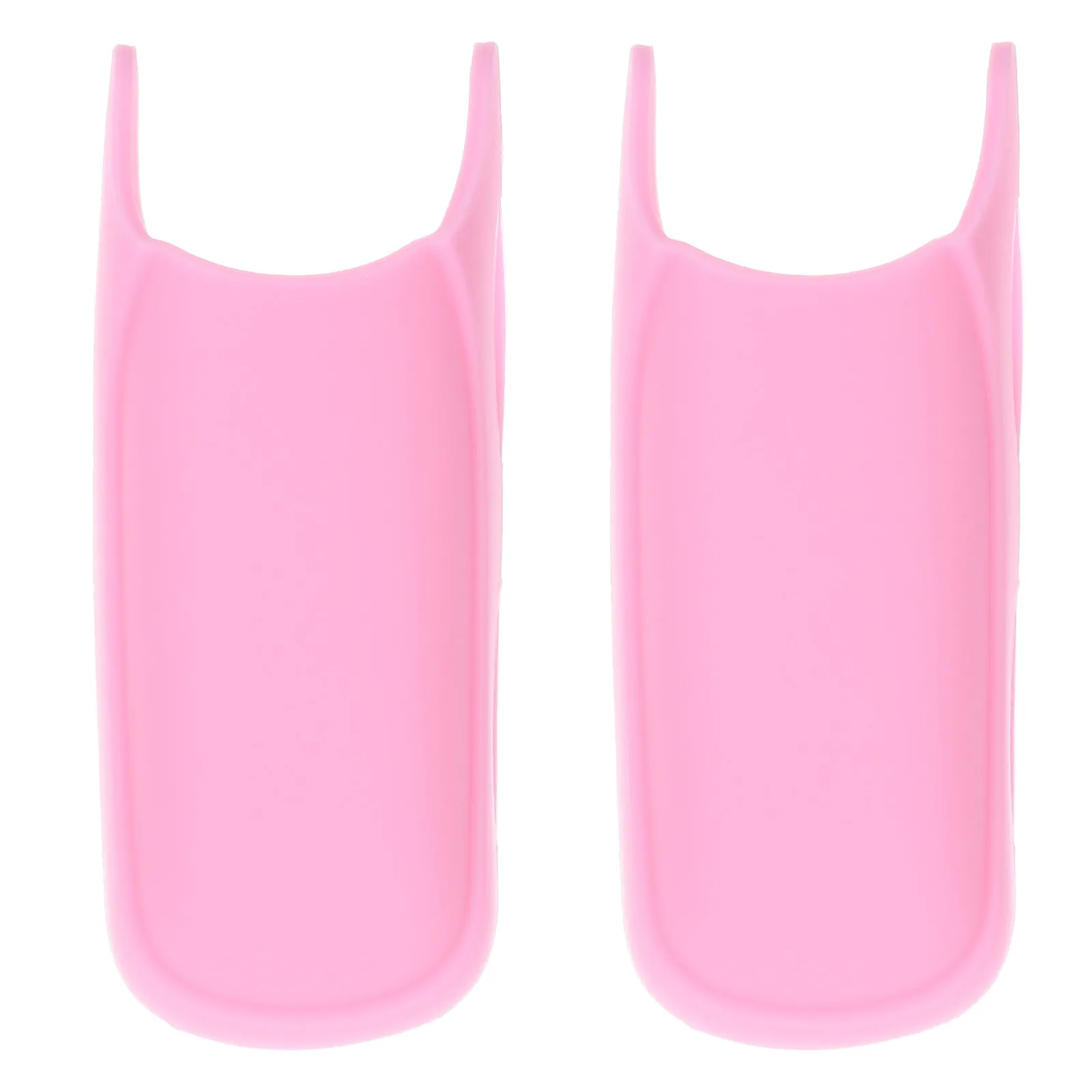 2Pcs Thermal Insulation Silicone Cover Heat Resistant Curling Iron Handle Sleeve Hair Curler Protector for Styling Tools
