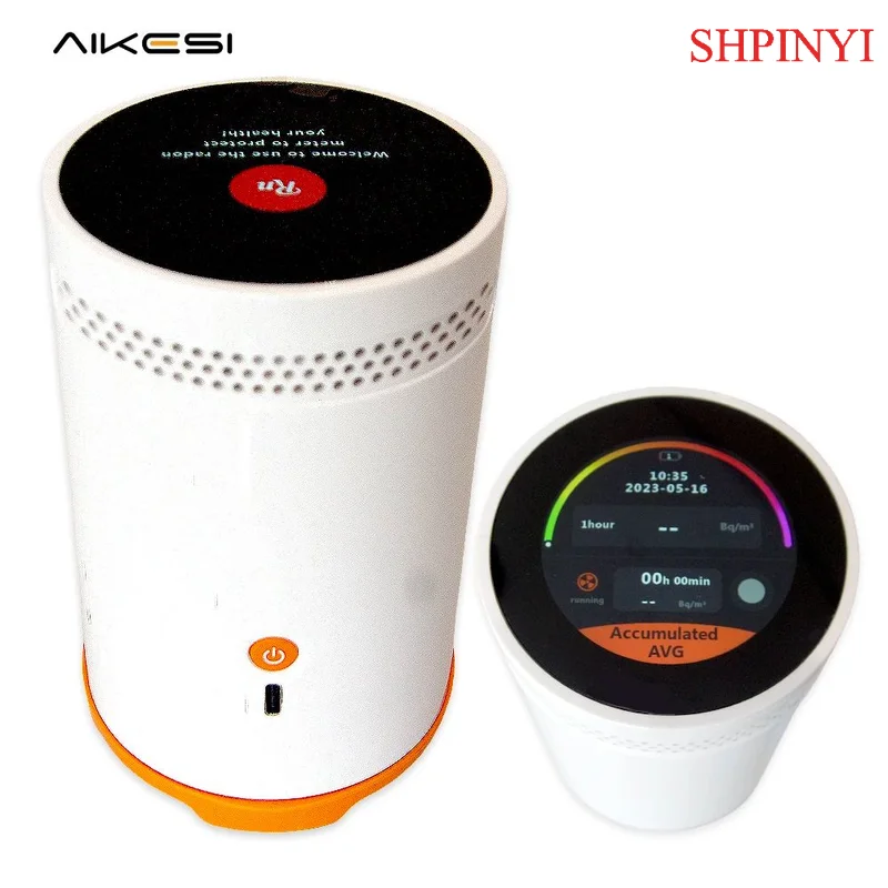 เครื่องตรวจจับรังสีแรดอนแบบพกพา Aikesi Rm-75 พร้อมเซ็นเซอร์เตือนภัยในห้องแบบพัลส์อิออน สำหรับใช้ในบ้านอัจฉริยะ