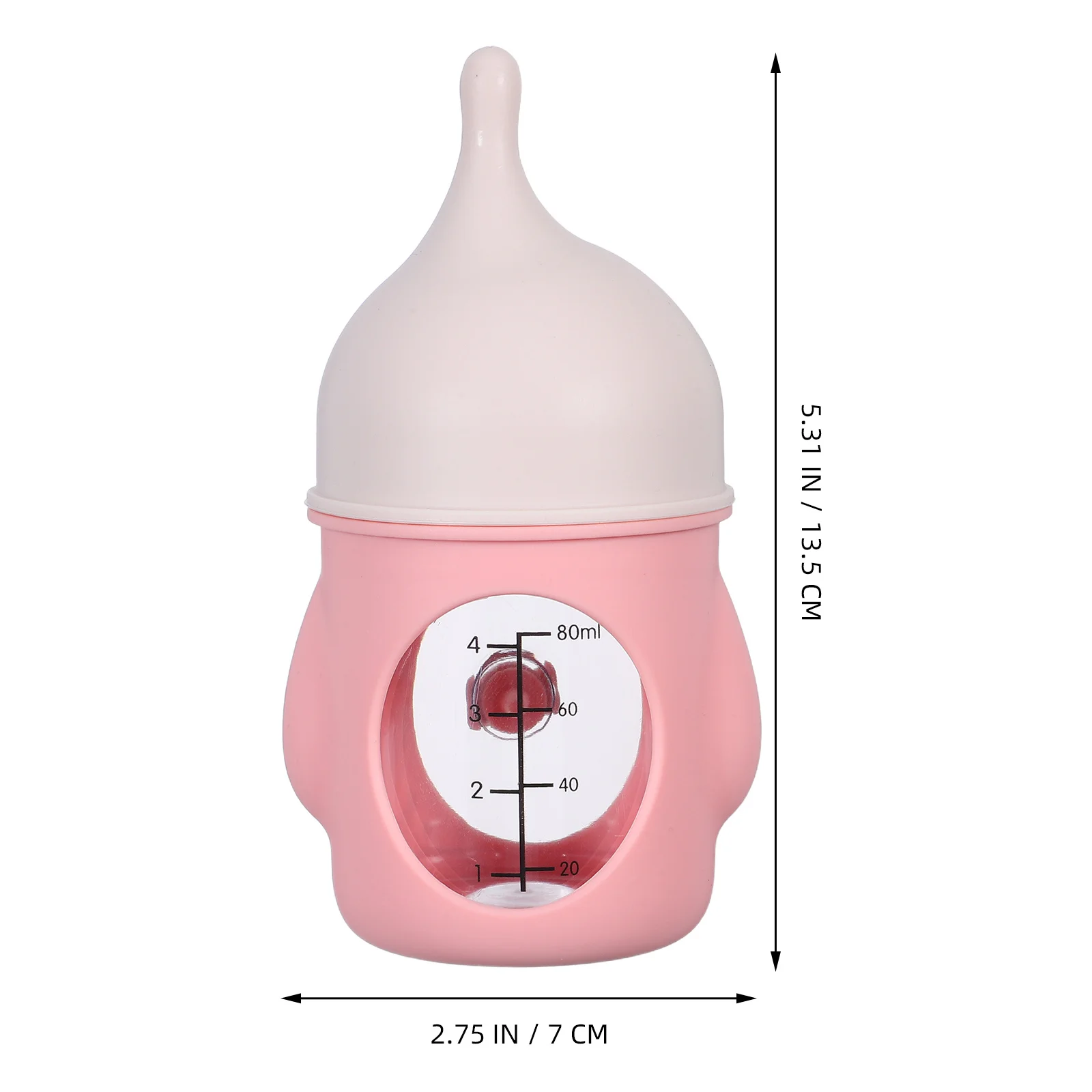 

Pet Nursing Bottle Pink Soft Silicone Kitten Puppy Feeding Feeder 80ml Small Animals Nursing Goat Formula Feeder