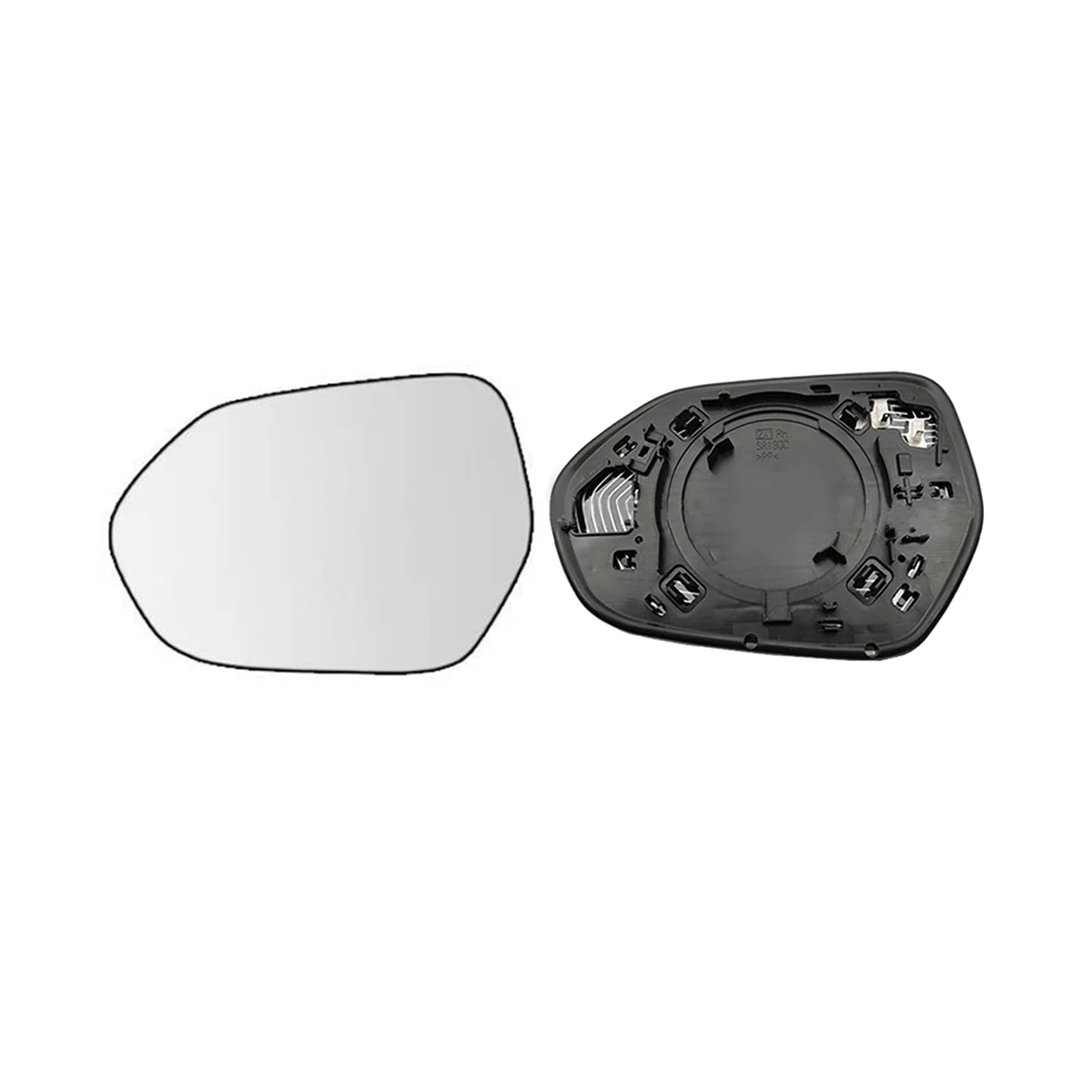 Car Rearview Mirror Reversing Lens with Heating Side Wide-Angle Mirror for Toyota CHR 2018-2022