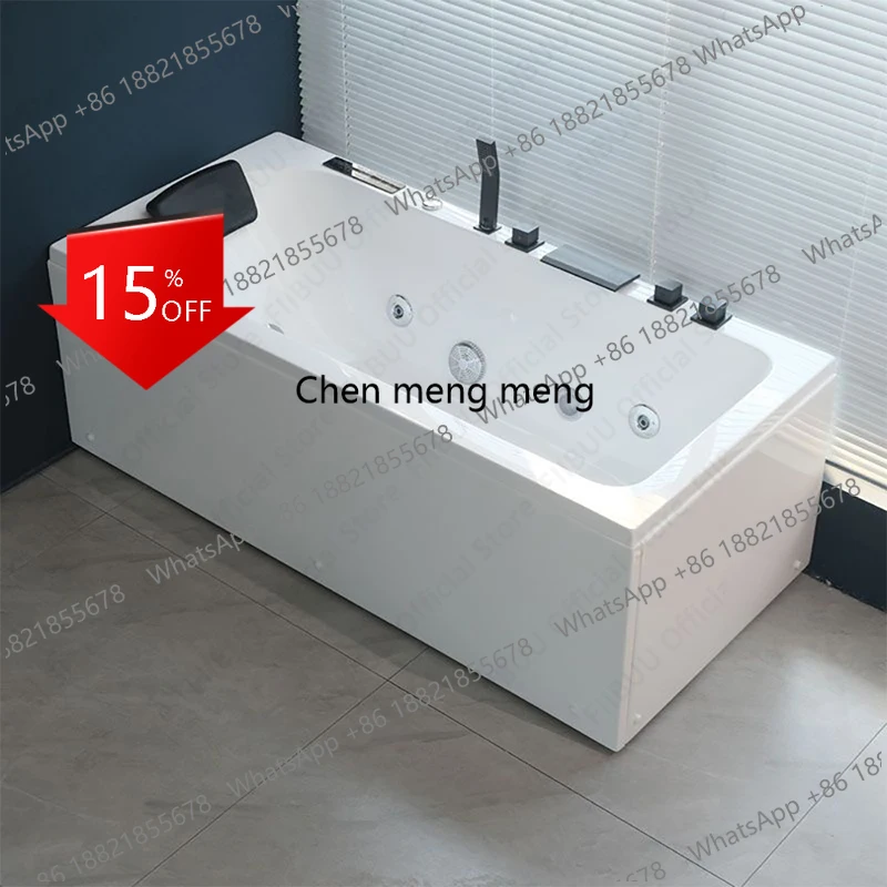 01A Multifunctional Acrylic Bathtub With Right-sided Skirt And High Load-bearing Capacity, Luxury Bathroom Furniture Multiple Si