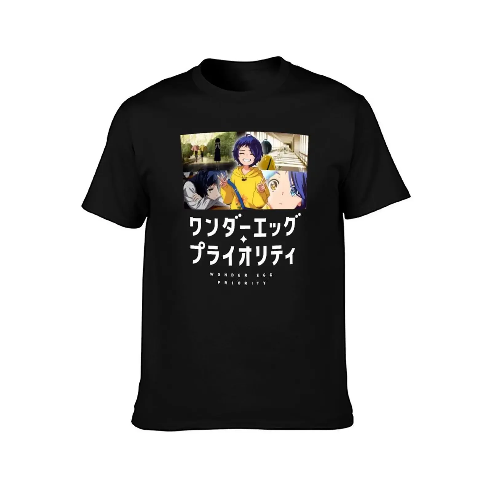 Wonder Egg Priority, Anime, Manga T-Shirt oversized rapper graphic tees baggy shirts affliction shirts men graphic t shirts