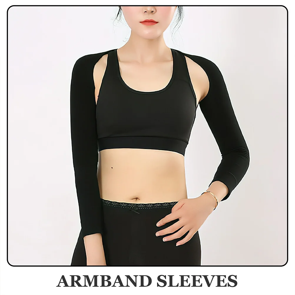 قطعتان من أكمام الذراع للنساء للحماية من الشمس، ملابس داخلية للتخسيس بطول ثلاثة أرباع، قماش خفيف الوزن للاستخدام في الهواء الطلق يوميًا
