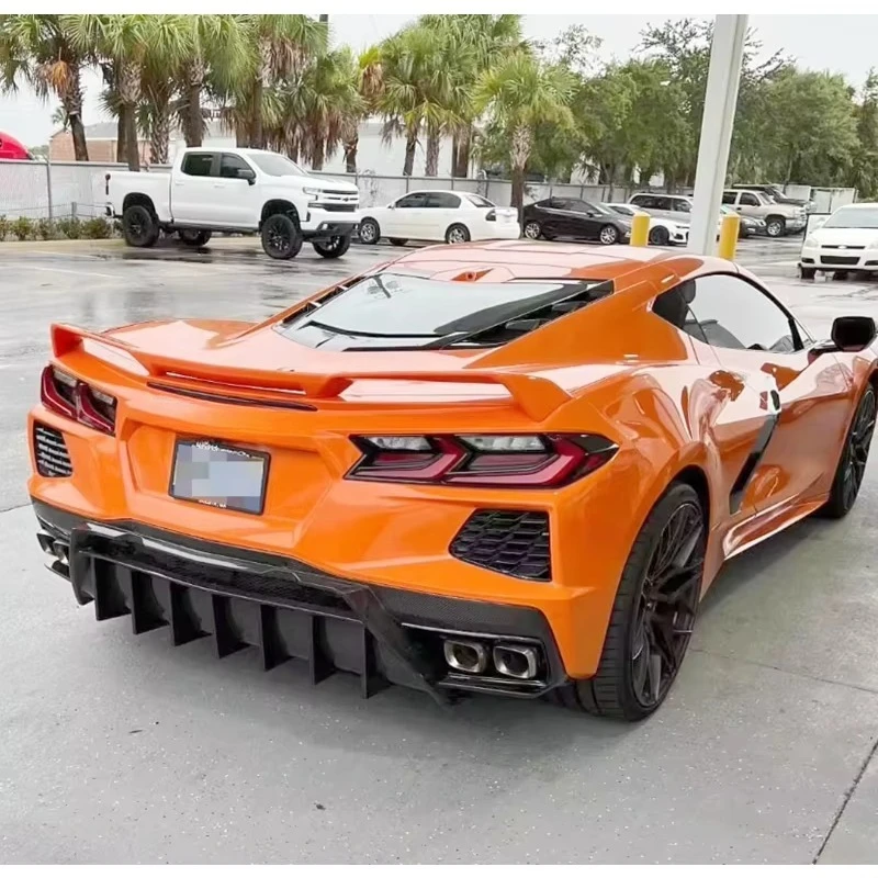 Carbon Fiber Rear Bumper Diffuser for Chevrolet Corvette C8 Z07 Stingray 2019-2025