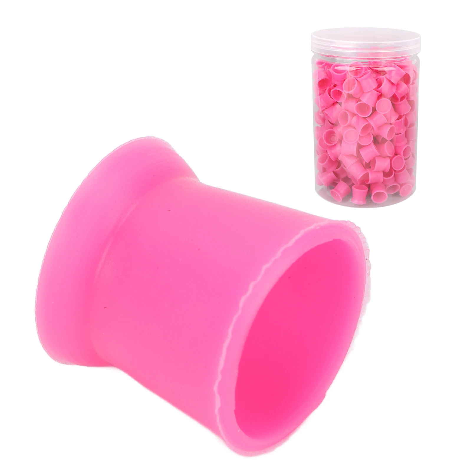 

300Pcs Tattoo Ink Cup Disposable Silicone Suction Cup Eyebrow Lip Tattoo Ink Pigment Cups Holder for Beauty Salon Tattoo Artists