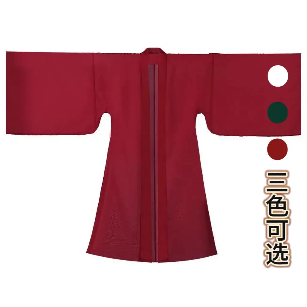 

Китайский кардиган ханьфу, древняя рубашка с большими рукавами, тонкий шифон династии Тан, классическая одежда для народных танцев, сценический костюм для косплея