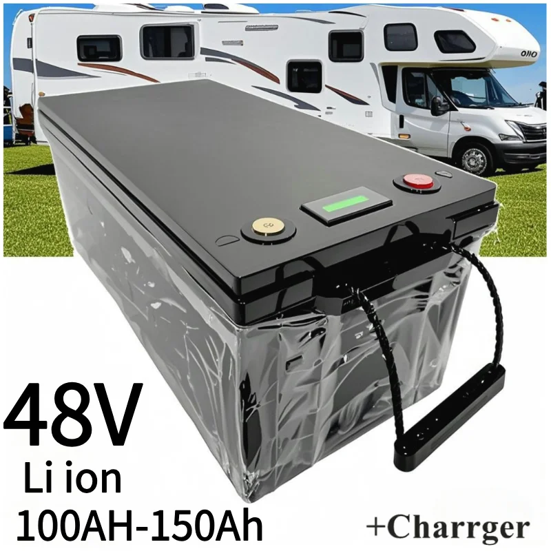 

48v 150AH li-ion Lithium Replace power battery 48v 100Ah 5kwh 7kwh for Golf cart backup RV EV inverter Solar System +1charger