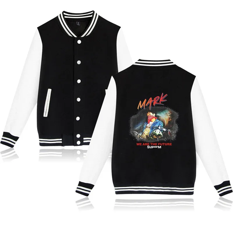 

Latest Mark super baseball jacket coat fashion hip hop men women hoodie sweatshirts long sleeve homme hoodies jackets tops