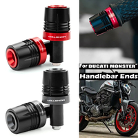 For DUCATI MONSTER 400 620 695 696 795 796 797 821 1200 1200S Motorcycle Accessories Handlebar Grips Handle Bar Cap End Plugs