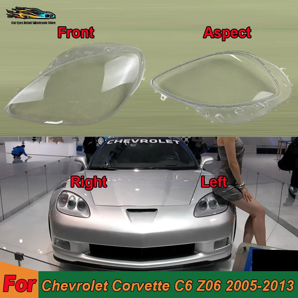 

Headlamp Housing Transparent Mask Cover Headlight Shell Plexiglass Replace Original Lens For Chevrolet Corvette C6 Z06 2005-2013