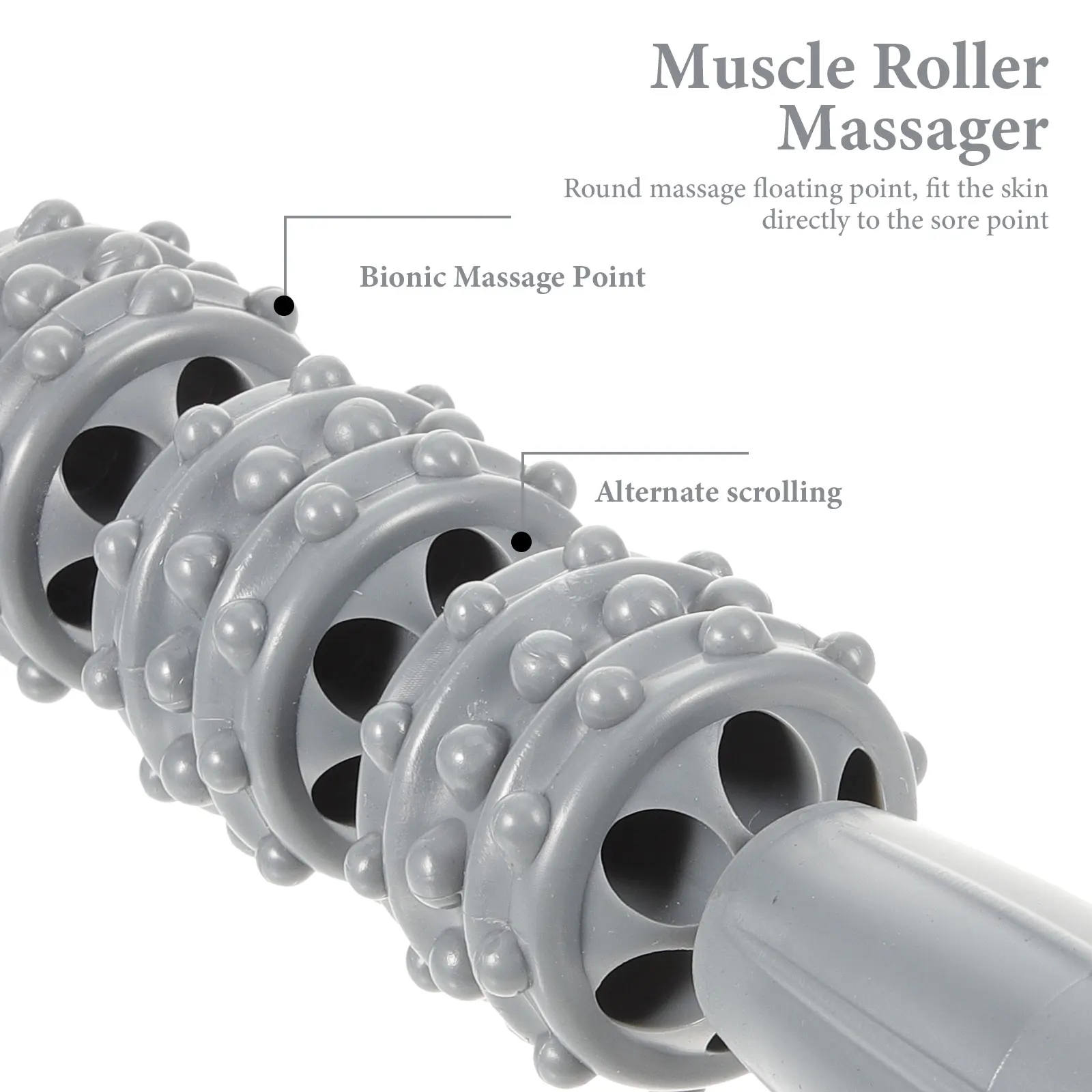 

Massage Wolf Stick Durable Rolling Leg Massager For Muscle Pain Relief Deep Tissue Body Roller Sports Recovery