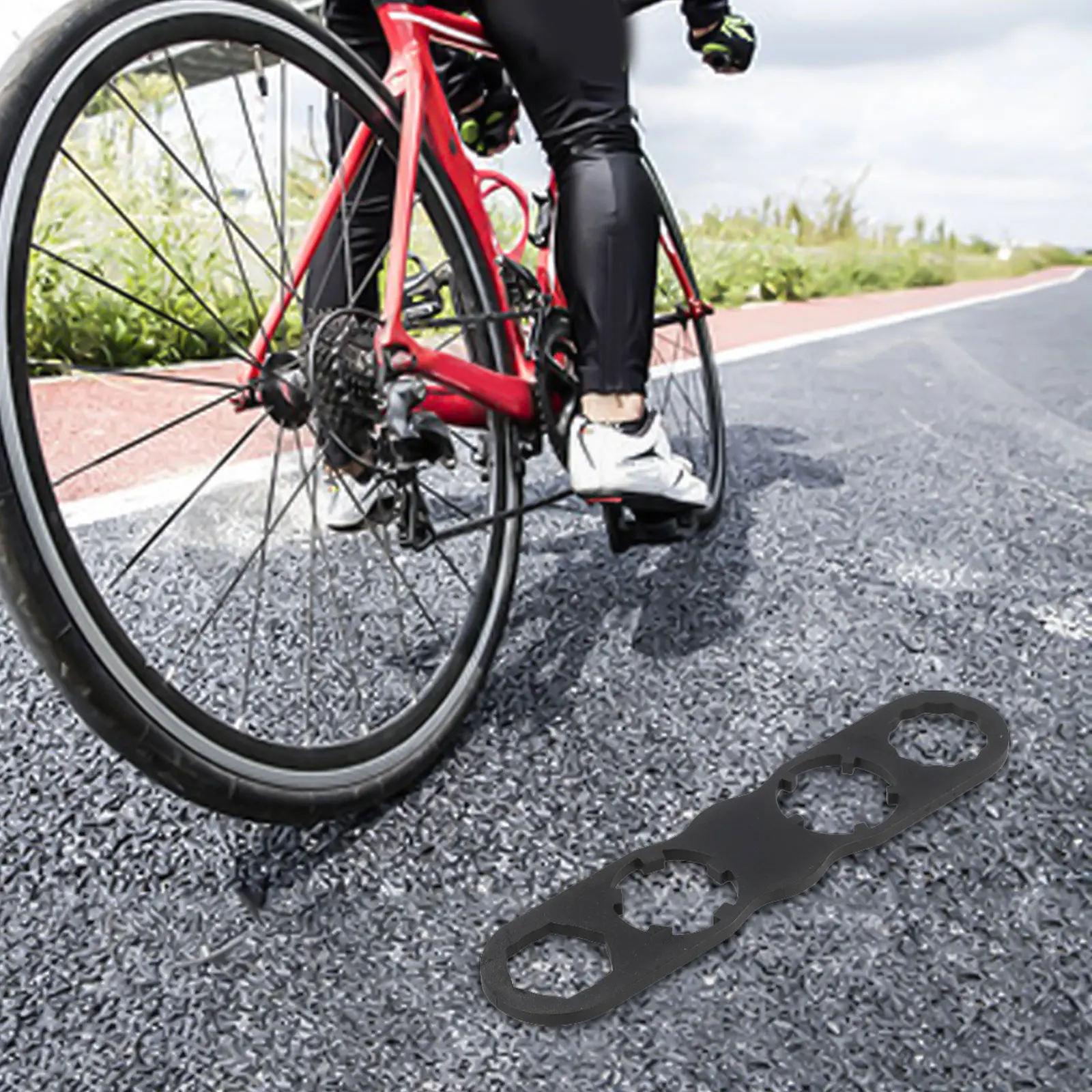 

Инструмент из титанового сплава для езды на велосипеде на открытом воздухе Инструмент для установки велосипедных педалей Велосипедные инструменты Легкий гаечный ключ Материал сплава TC4