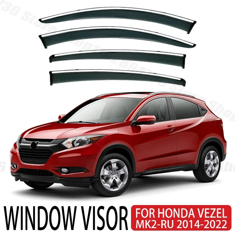window-visors-for-honda-binzhi-vezel-4pcs-side-window-rain-guard-wind-deflector-weathershield-vent-visor-for-car-windows