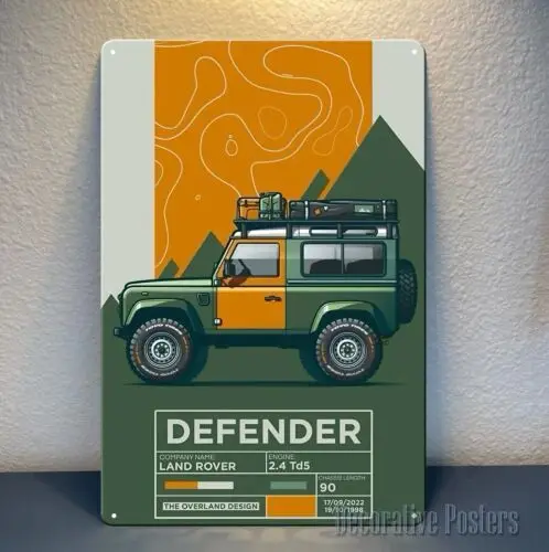 

1f,Trophy Defender Car Metal Poster - Sign - Size: (20x30cm)