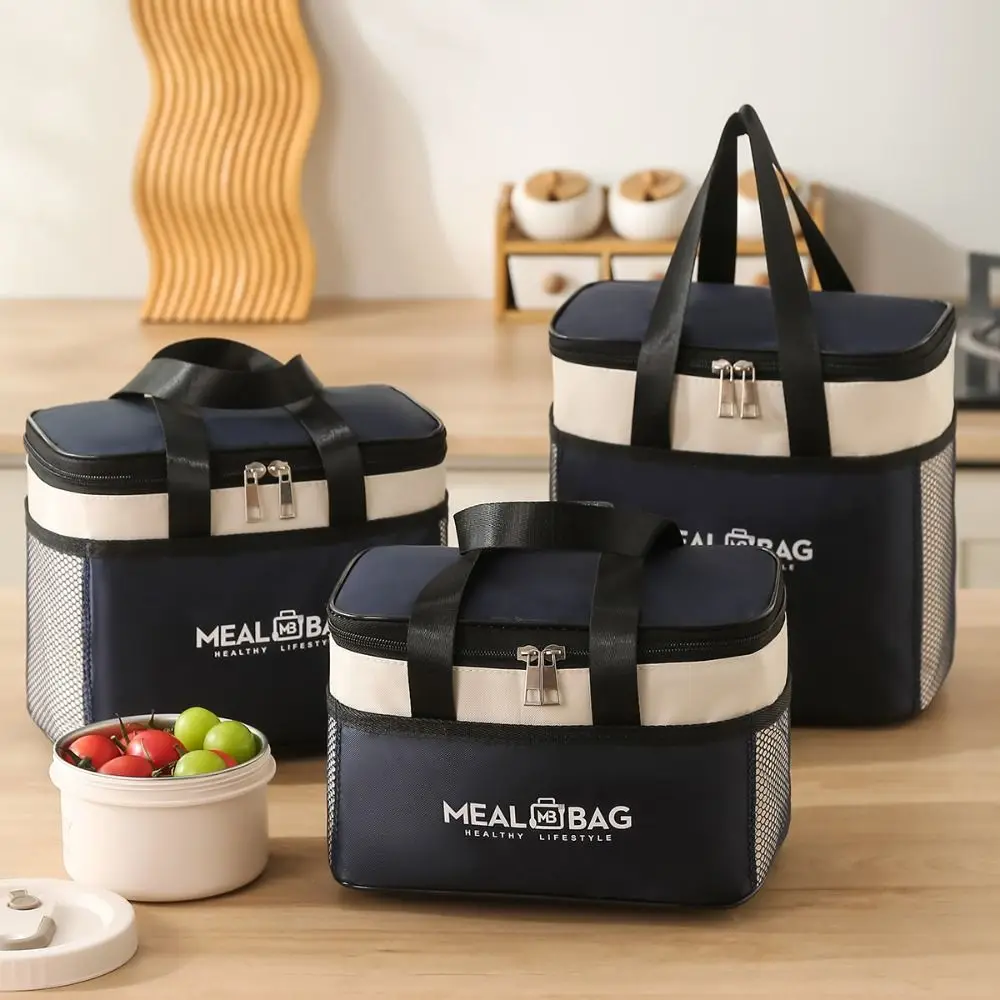 Aluminum foil Lunch Box Storage Bag Oxford Thickened Thermal Insulation Bag Waterproof Insulated Portable Ice Pack Picnic