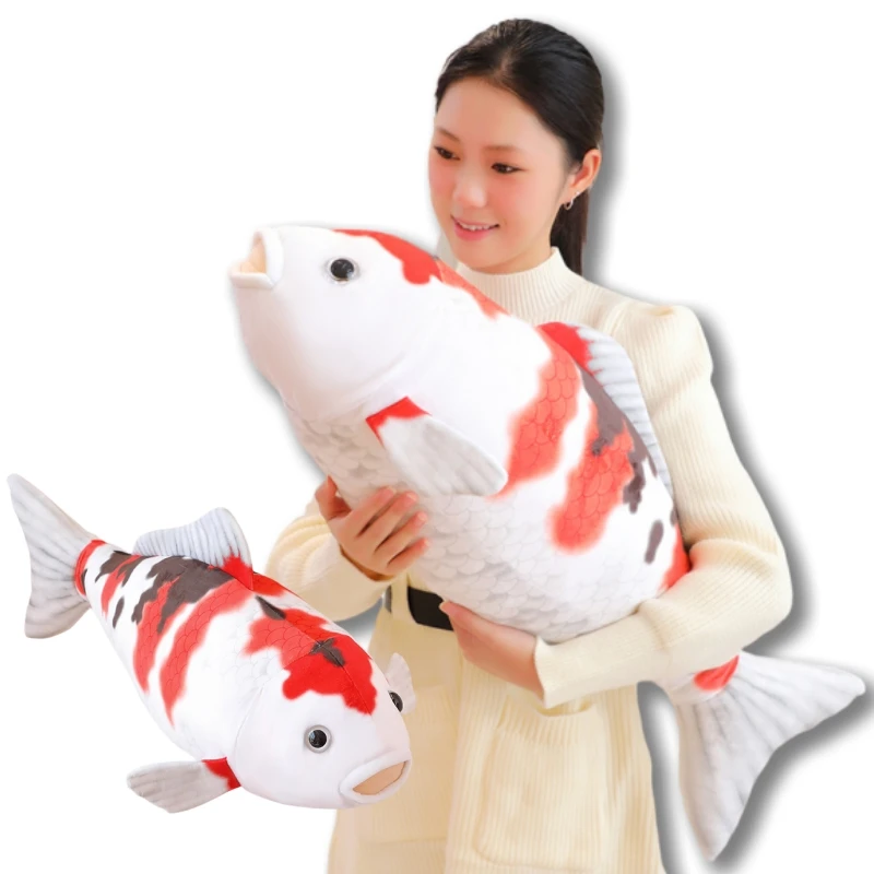 Simulation lucky koi plush toy color fish plush pillow to do nap pillow pillow pillow decoration room