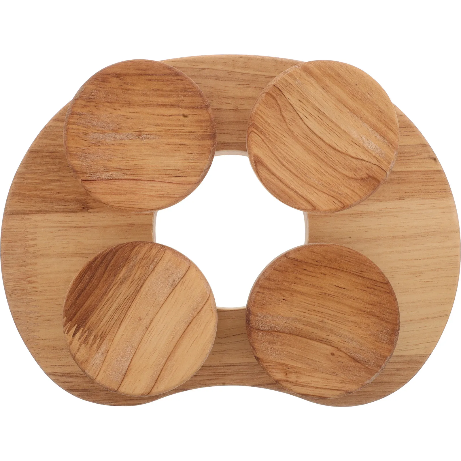 

Wooden Sauna Lumbar Pillow Ergonomic Natural Solid Wood Backrest for Steam Room Home Commercial Use Breathable Smooth Finish