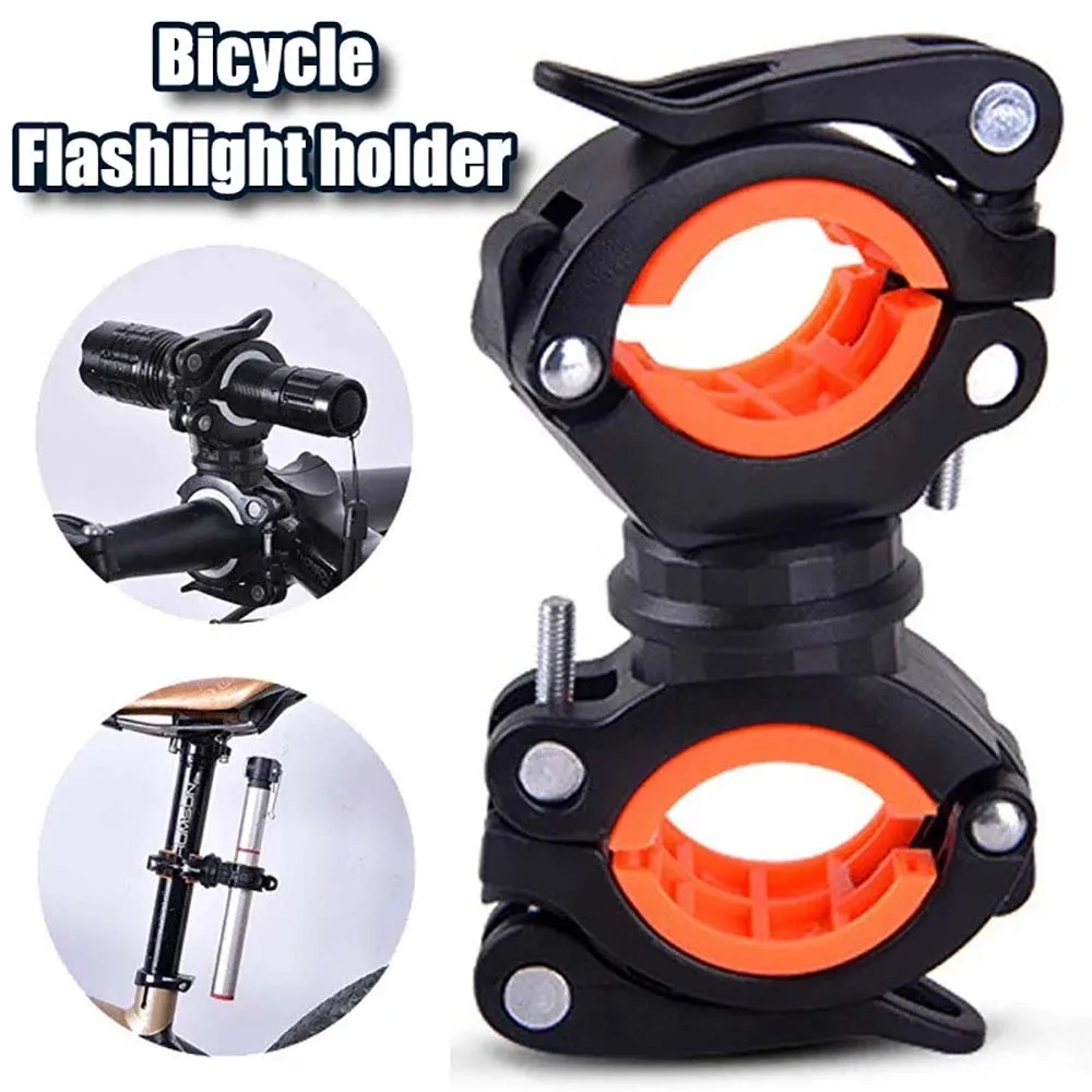 AliExpress NONE Bike Light Bracket Multifunctional 360 Degree Rotatable Bicycle Lamp Holder LED Flashlight Stand Cycling Accessories