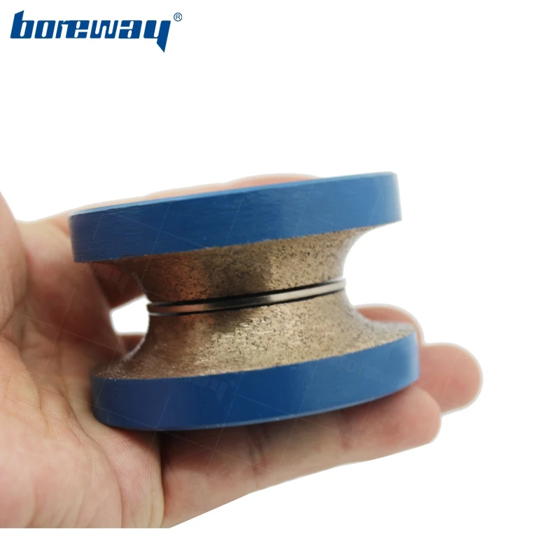 Boreway Diamond Router Bit V20 Metal Continuous Grinding Abrasive Wheel With M8/M10/M12 Thread For Stone Granite Edge Abrasive