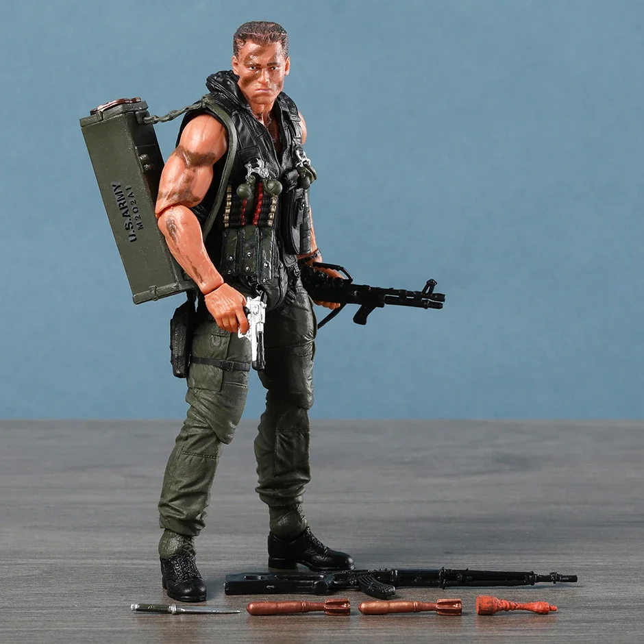 NECA Commando John Matrix Schwarzenegger PVC Action Figure with Accessories